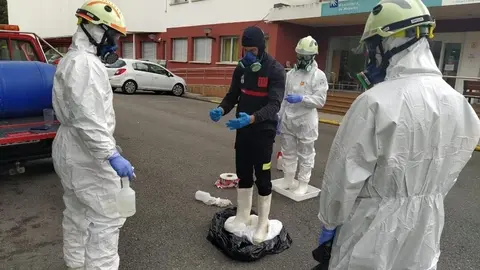 Desinfecci&oacute;n de residencias de mayores por el 112 Cantabria