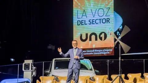 Francisco Aranda, presidente de UNO, durante la inauguraci&oacute;n del encuentro empresarial del sector log&iacute;stico.