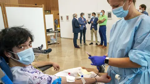 Donaci&oacute;n de sangre en la Biblioteca Central de Cantabria