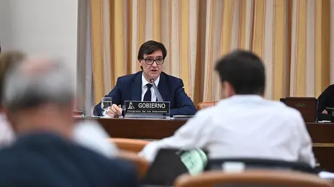 El ministro de Sanidad, Salvador Illa, durante su comparecencia en la Comisi&oacute;n correspondiente del Congreso en una semana marcada por la pol&eacute;mica debido a la disparidad de datos con algunas comunidades aut&oacute;nomas, en Madrid (Espa&ntilde;a), a 4 de mayo de 2020.