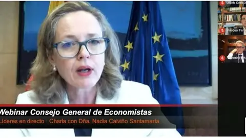 La vicepresidenta tercera, Nadia Calvi&ntilde;o.