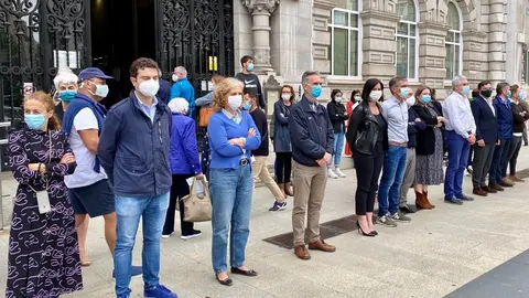 Minuto de silencio en Santander por las v&iacute;ctimas del COVID-19
