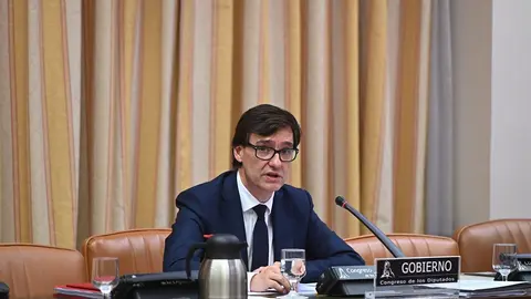 El ministro de Sanidad, Salvador Illa, durante su comparecencia en la Comisi&oacute;n correspondiente del Congreso en una semana marcada por la pol&eacute;mica debido a la disparidad de datos con algunas comunidades aut&oacute;nomas, en Madrid (Espa&ntilde;a), a 4 de mayo de 2020.