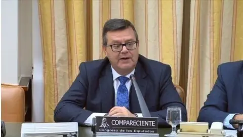 El director general de la ONCE Jos&eacute; Luis Mart&iacute;nez Donoso en el Congreso