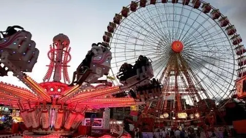 Recinto ferial de las Fiestas de Santiago en Santander