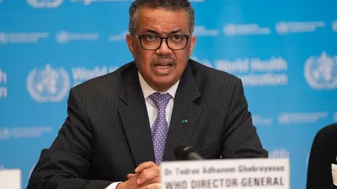 El director general de la Organizaci&oacute;n Mundial de la Salud (OMS), Tedros Adhanom Ghebreyesus
