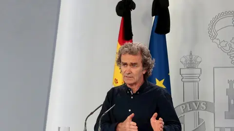 El director del Centro de Coordinaci&oacute;n de Alertas y Emergencias Sanitarias, Fernando Sim&oacute;n, comparece en rueda de prensa para informar sobre las novedades del Covid-19. En Madrid, (Espa&ntilde;a), a 27 de mayo de 2020.