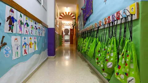Pasillo de un centro de educaci&oacute;n infantil de Valencia.