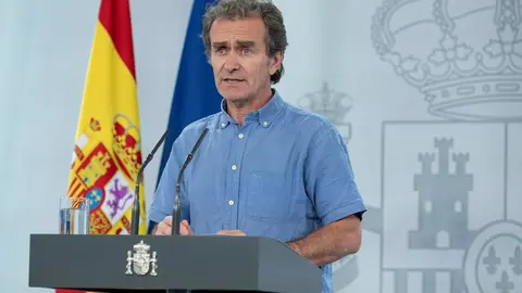 El director del Centro de Coordinaci&oacute;n de Alertas y Emergencias Sanitarias, Fernando Sim&oacute;n, comparece en rueda de prensa para informar sobre las novedades del Covid-19. En Madrid, (Espa&ntilde;a), a 9 de junio de 2020.