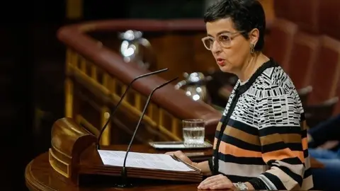 La ministra de Asuntos Exteriores, Uni&oacute;n Europea y Cooperaci&oacute;n, Arancha Gonz&aacute;lez-Laya, defiende ante el Pleno el Acuerdo Internacional en materia de fiscalidad y protecci&oacute;n de los intereses financieros entre Espa&ntilde;a y Reino Unido sobre Gibraltar