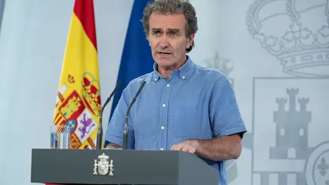 El director del Centro de Coordinaci&oacute;n de Alertas y Emergencias Sanitarias, Fernando Sim&oacute;n, comparece en rueda de prensa para informar sobre las novedades del Covid-19. En Madrid, (Espa&ntilde;a), a 9 de junio de 2020.