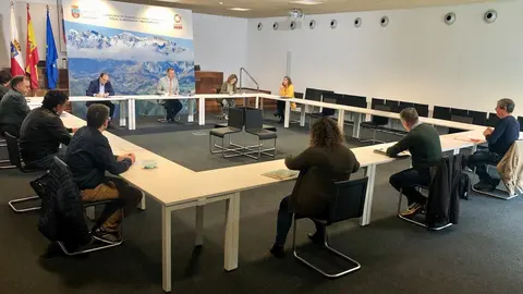 El consejero de Desarrollo Rural, Guillermo Blanco, en la comisi&oacute;n del sector primario para el desarrollo de la segunda fase de medidas de recuperaci&oacute;n frente al Covid