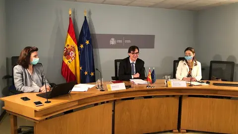 El ministro de Sanidad, Salvador Illa, ha participado hoy en la reuni&oacute;n informal de ministros de la Uni&oacute;n Europea, donde ha mostrado su Apoyo al Acuerdo de Compra Anticipada de vacunas contra el Covid-19 de la Uni&oacute;n Europea.