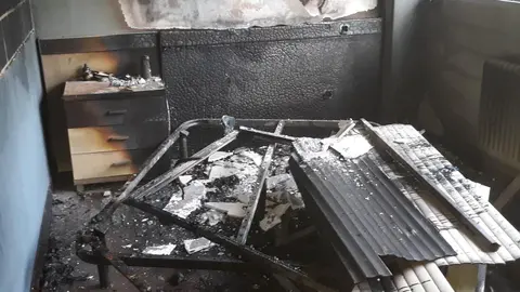 Incendio en una vivienda de Astillero