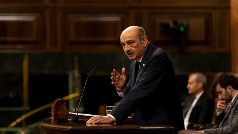 El portavoz del PRC en el Congreso de los Diputados, Jos&eacute; Mar&iacute;a Maz&oacute;n, durante una intervenci&oacute;n ante el Pleno