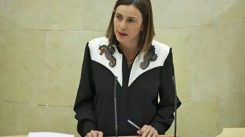 Consejera de Presidencia y Justicia en el Pleno del Parlamento