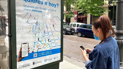 Plano 'Santander se mueve a pie'