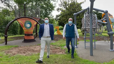 El consejero de Sanidad en el parque