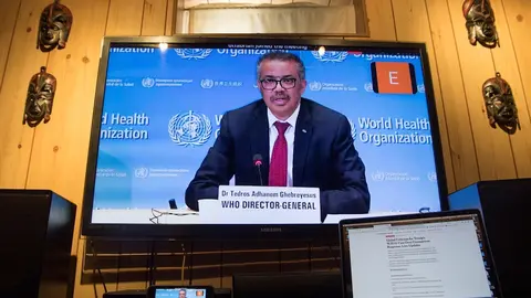 Rueda de prensa de Tedros Adhanom Ghebreyesus
