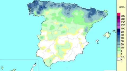 Las lluvias acumuladas desde el 1 de octubre de 2019 hasta el 16 de junio superan en un 17% el valor normal, seg&uacute;n AEMET