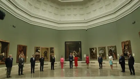 Los Reyes de Espa&ntilde;a, Felipe VI y Letizia en el Museo del Prado