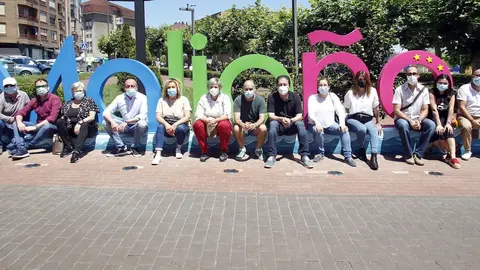 Malia&ntilde;o estrena en el Parque Lorenzo Cagigas un gran distintivo con su nombre