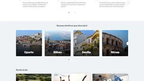 Nuevo dise&ntilde;o de la web de Renfe