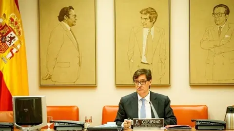 El ministro de Sanidad, Salvador Illa, comparece en el Congreso en Comisi&oacute;n de su departamento, en Madrid (Espa&ntilde;a), a 24 de junio de 2020.