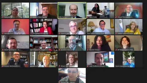 Videoconferencia del XVIII Pleno del Consejo Universitario Iberoamericano.