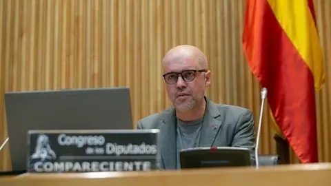 El secretario general de CC.OO., Unai Sordo, en su comparecencia ante la comisi&oacute;n parlamentaria para la reconstrucci&oacute;n