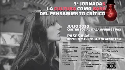 Cartel de 'La cultura como base del pensamiento cr&iacute;tico'