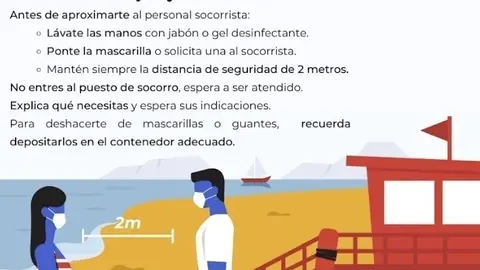 Consejos de Cruz Roja para protegerse del COVID-19 en las playas