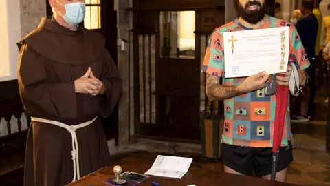 Un deportista con Crohn recorre el Camino Lebaniego para dar visibilidad a la enfermedad