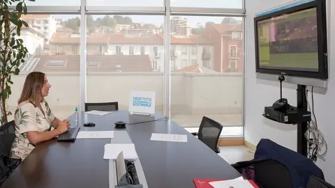 La consejera de Econom&iacute;a, Mar&iacute;a S&aacute;nchez, en la conferencia