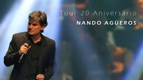 Cartel del tour aniversario de Nando Ag&uuml;eros