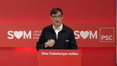 El ministro de Sanidad, Salvador Illa, en el Consell Nacional del PSC