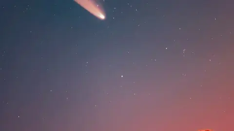 Cometa C/2020 F3 (NEOWISE) desde el Observatorio del Teide la madrugada del 11 de julio de 2020