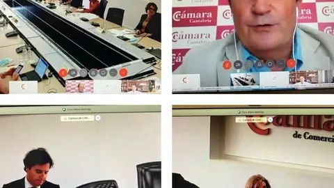 El presidente de la C&aacute;mara de Comercio de Cantabria, Modesto Pi&ntilde;eiro, en una reuni&oacute;n de los presidentes de las entidades camerales de Espa&ntilde;a