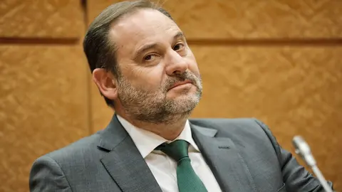 El ministro de Transportes, Movilidad y Agenda Urbana, Jos&eacute; Luis &Aacute;balos, durante una sesi&oacute;n de control al Gobierno en el Senado