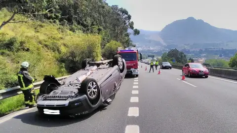 Accidente en la A-8