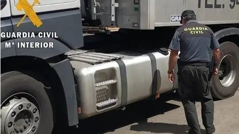 Cami&oacute;n al que se rob&oacute; gasoil