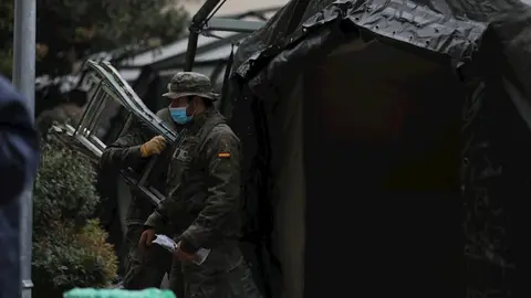 Soldados del Mando de Ingenieros de Salamanca del Ej&eacute;rcito de Tierra, una unidad de 34 militares.