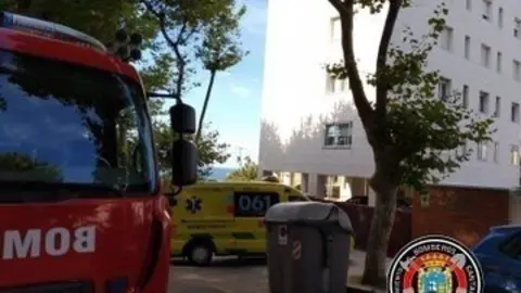 Bomberos de Santander en una asistencia