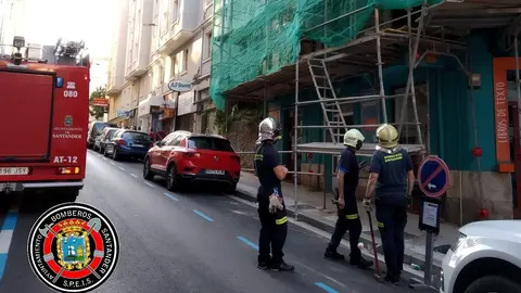 bomberos calle guevara andamio