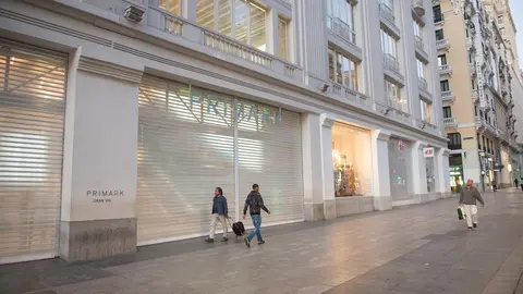 Negocios cerrados en el centro de Madrid