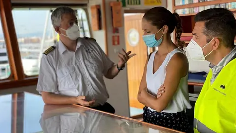 Visita al buque hospital 'Juan de la Cosa'
