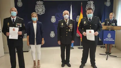 Jura de los dos nuevos subinspectores de la Polic&iacute;a Nacional