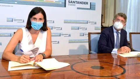 Firma del convenio de colaboraci&oacute;n entre el Ayuntamiento y el Colegio de Abogados