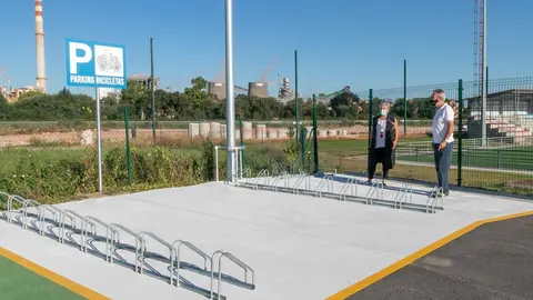 Aparcabicis en Polanco