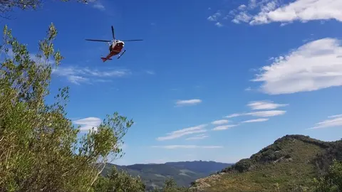 Rescate del helic&oacute;ptero del Gobierno